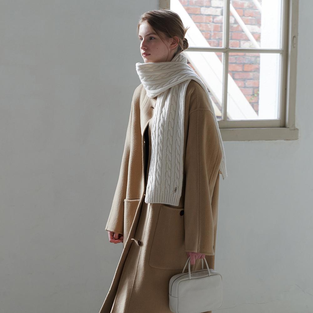 [1차 리오더][선물포장] Snow wool cable muffler_4colors