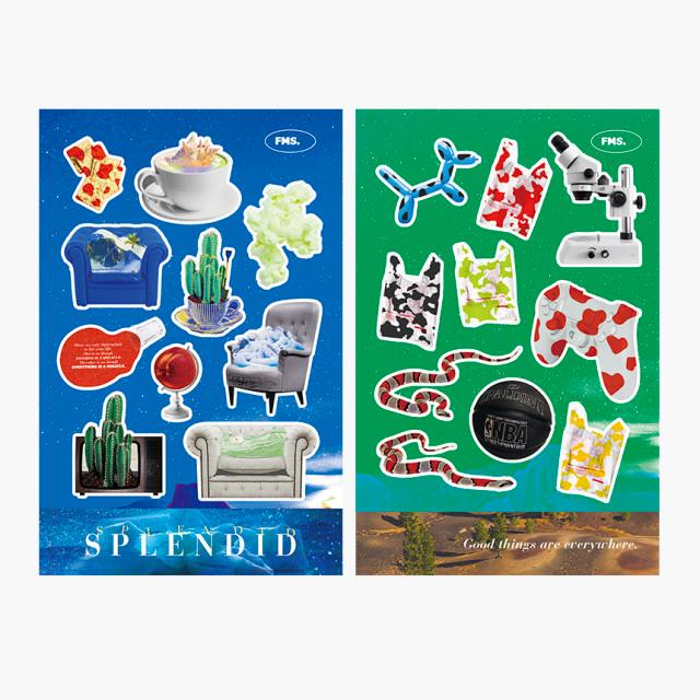 아트웍 오브젝트 스티커 (다꾸 다이어리 꾸미기 스티커팩 칼선 도무송 씰스티커)