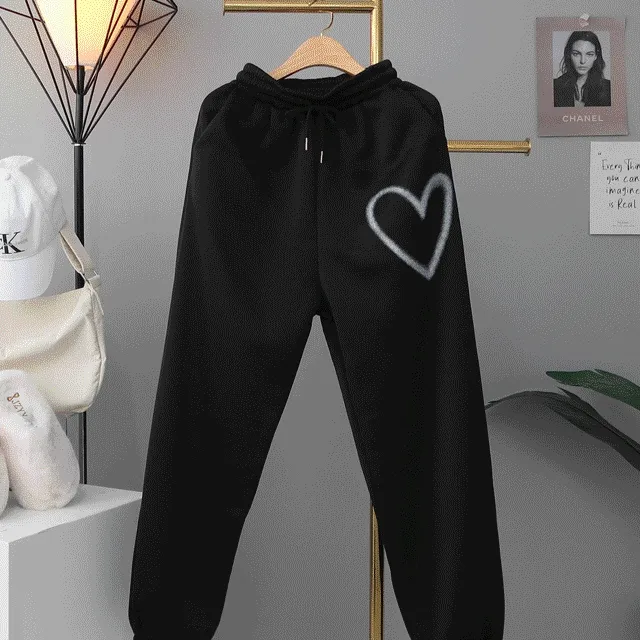 신상특가!(5color)[기모/러블리힙🩷앞뒤 하트나염,2way스트링팬츠] 기모투하트스트링팬츠