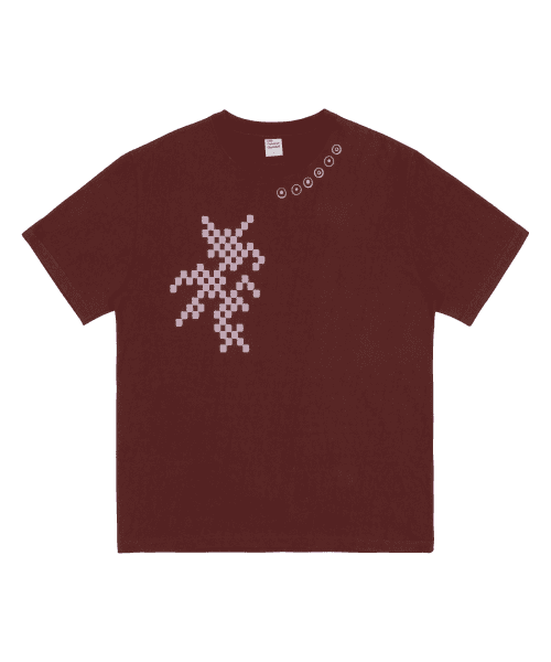 TCM checker T (burgundy)