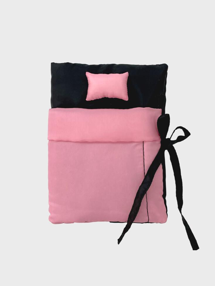 PUFFY BED BOOK (pink/black)