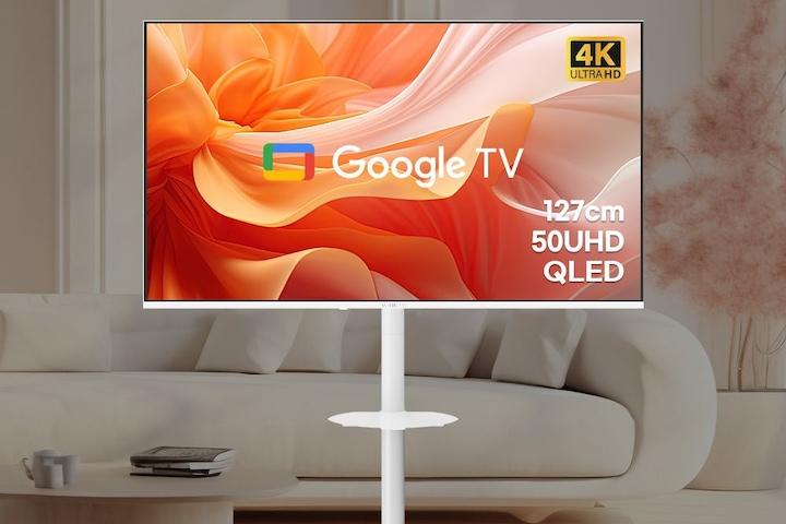 화이트에디션 구글스마트 127cm(50인치)QLED UHD TV 와이드무빙뷰 삼탠바이미가능