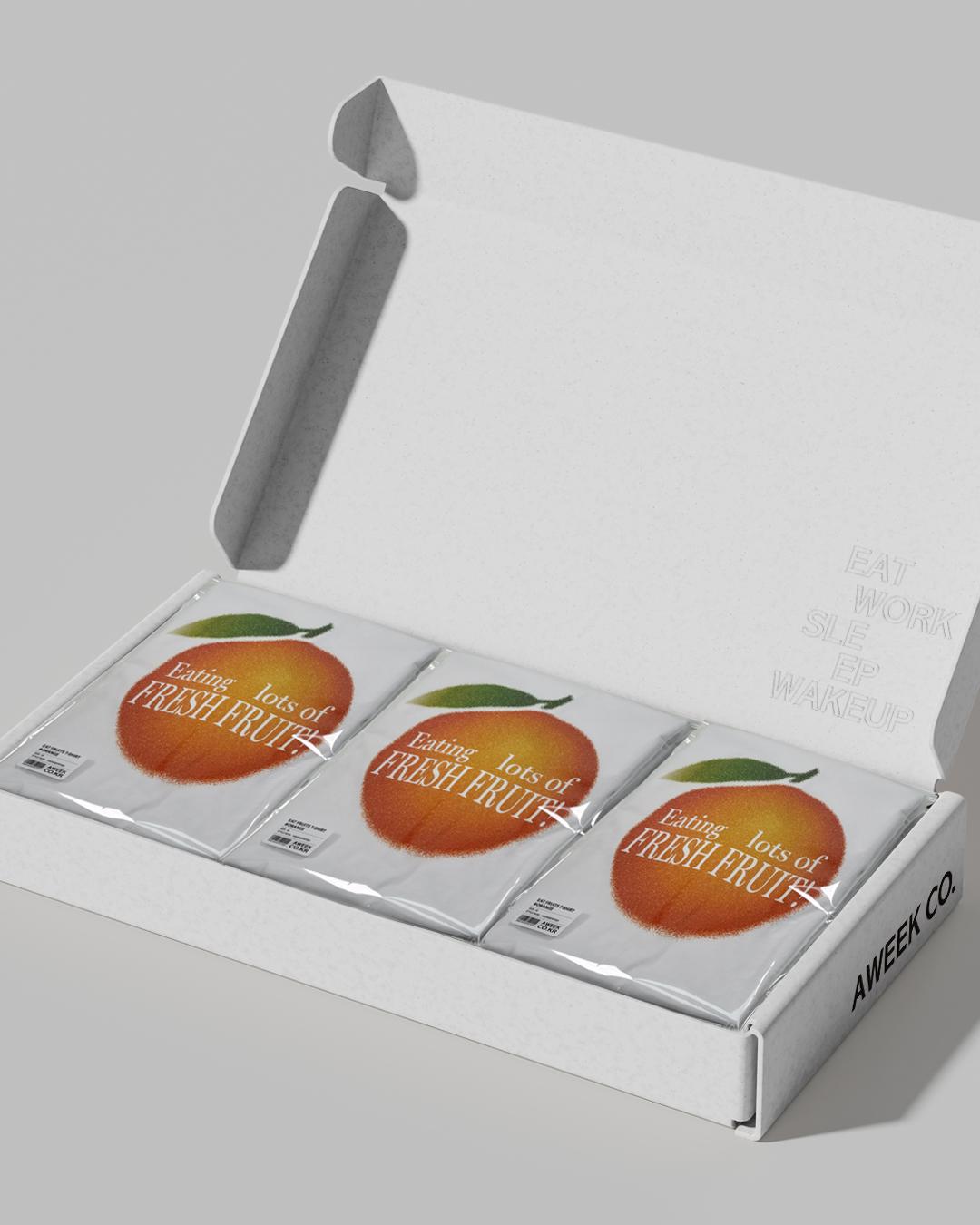 EAT FRUIT T-SHIRTS (ORANGE)