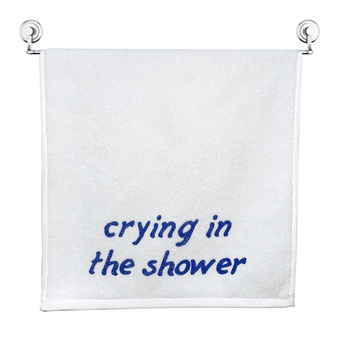 [molar home] "crying in the shower\" towel