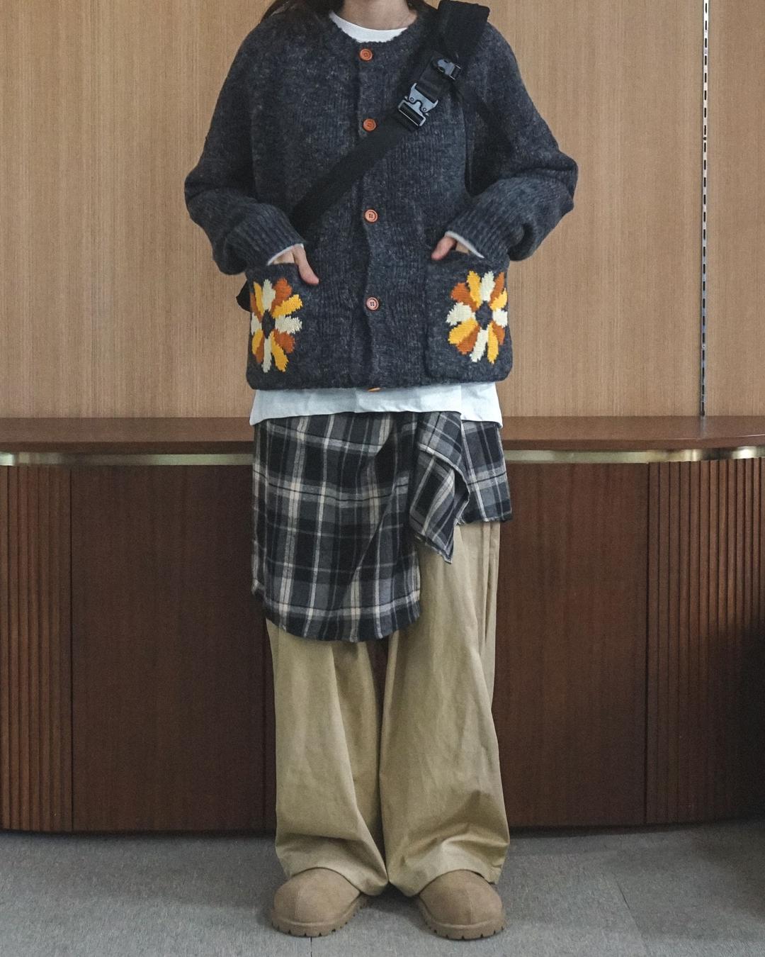 RETRO FLOWER CARDIGAN