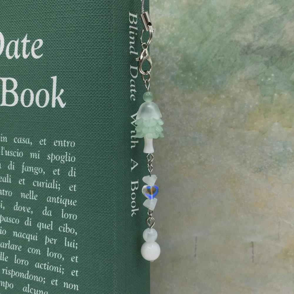 눈사람나무 비즈 키링