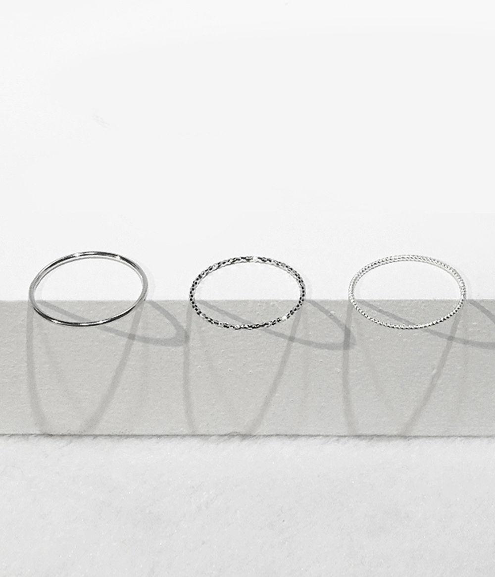 layered slender ring,실반지,레이어드 링(silver 925)