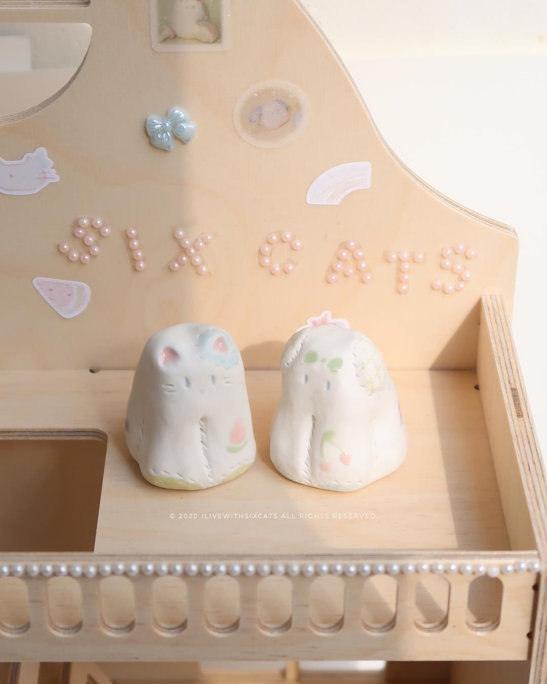 [도자기 인형] 미니 과일 고양이🐱 강아지 🐶