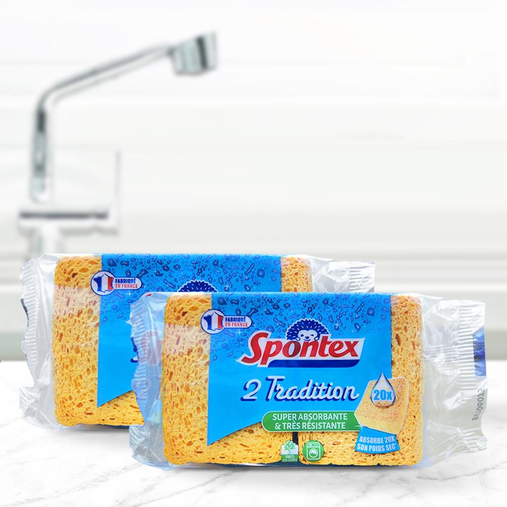 스폰텍스 셀룰로스 스펀지 주방 물기제거 2개입 x 2팩