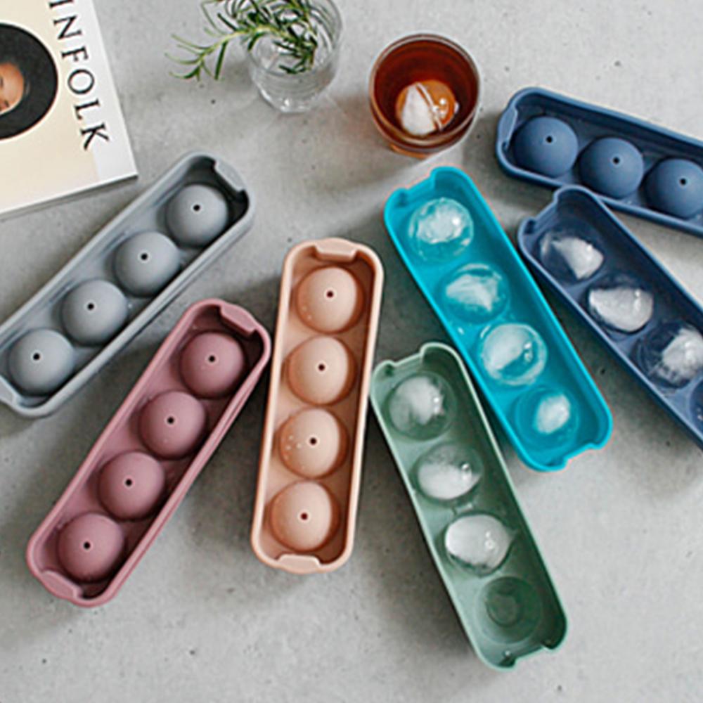 국산 실리콘 왕구슬 일자 4구 얼음틀 4종