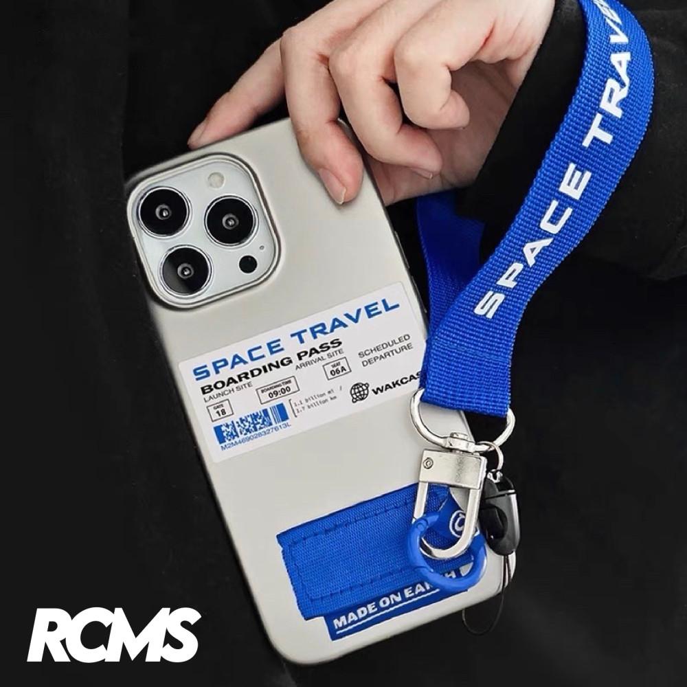리코스모스 SPACE TRAVEL 아이폰전용 소프트케이스 젤리/실버/체인