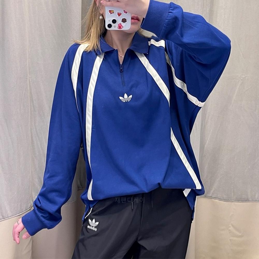 아디다스 오리지널 럭비 저지 롱 슬리브 폴로 긴팔 티셔츠 IR6378