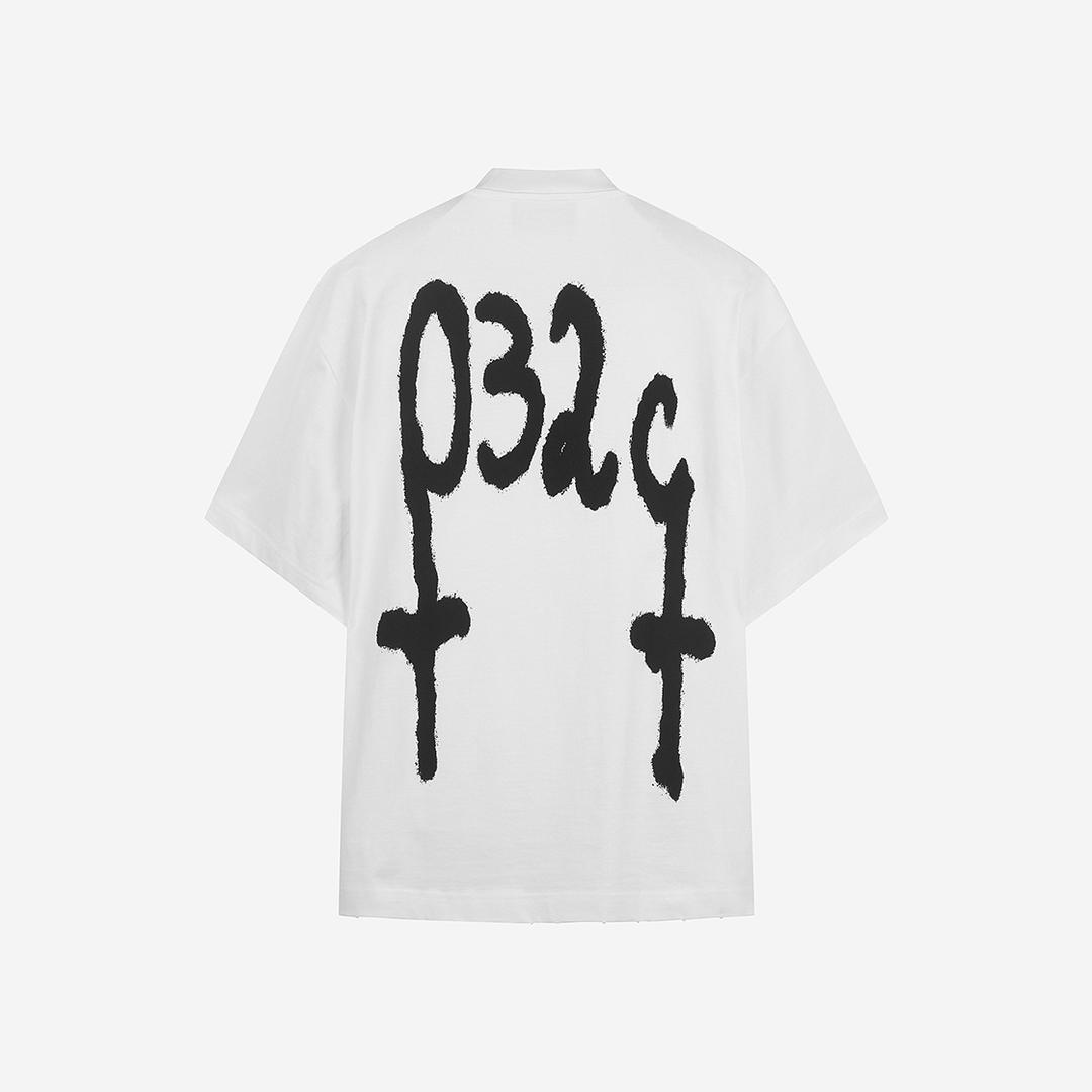 032c Mayhem Oversized T-Shirt White