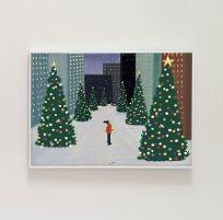 도시의 별 크리스마스 겨울 인테리어 포스터