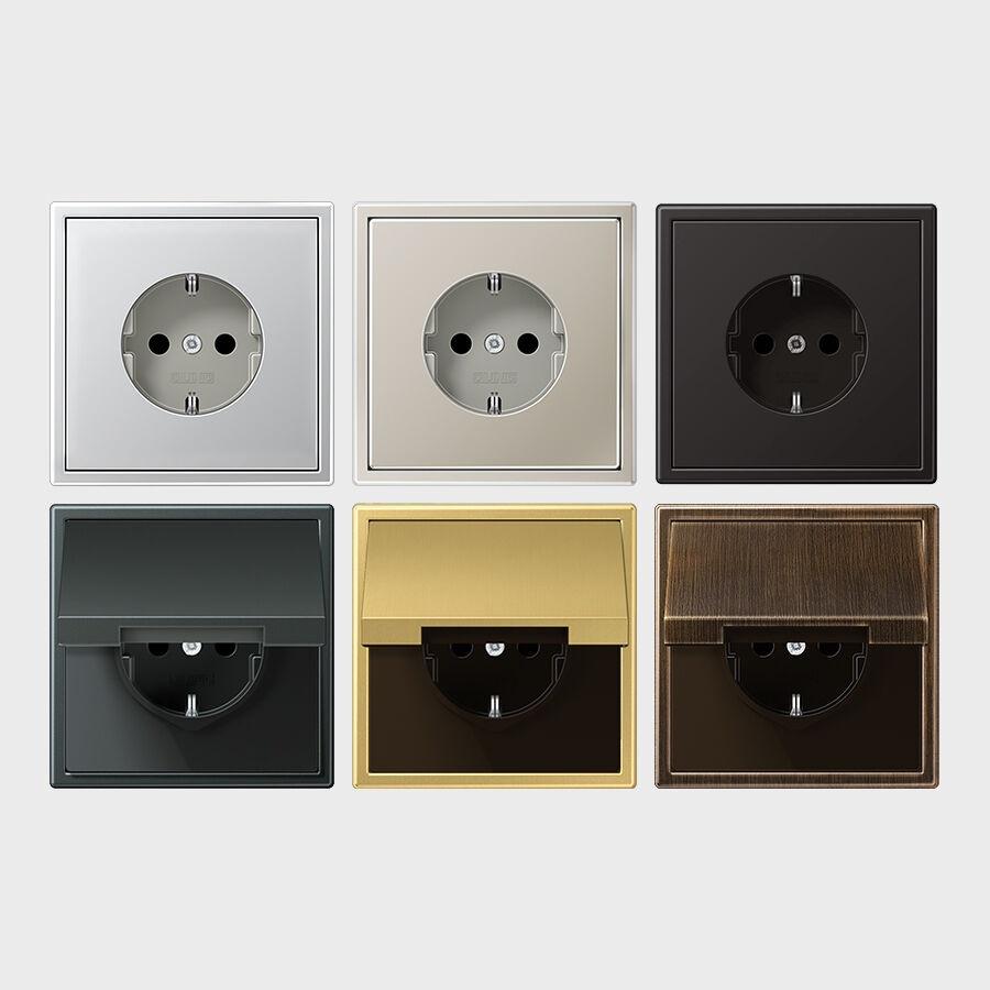 융 JUNG LS990 메탈 유럽형 콘센트 220V