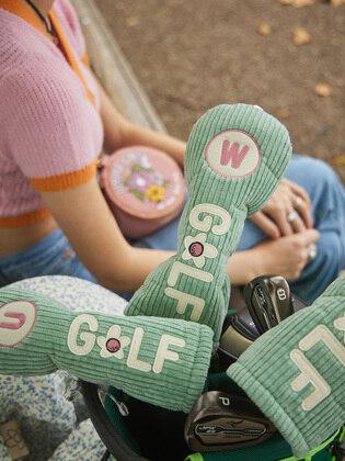 코듀로이 GOLF 헤드커버세트 민트