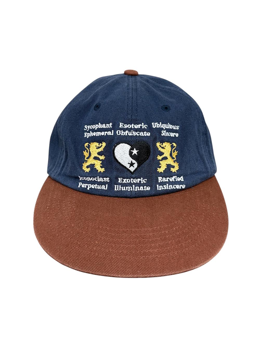 Lion Heart Washed Cap Navy/Brown
