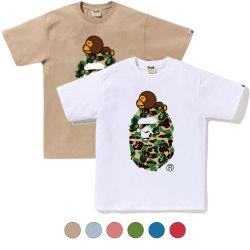 베이프 ABC 카모 마일로 온 빅 에이프 반팔티 6컬러 2K30110004