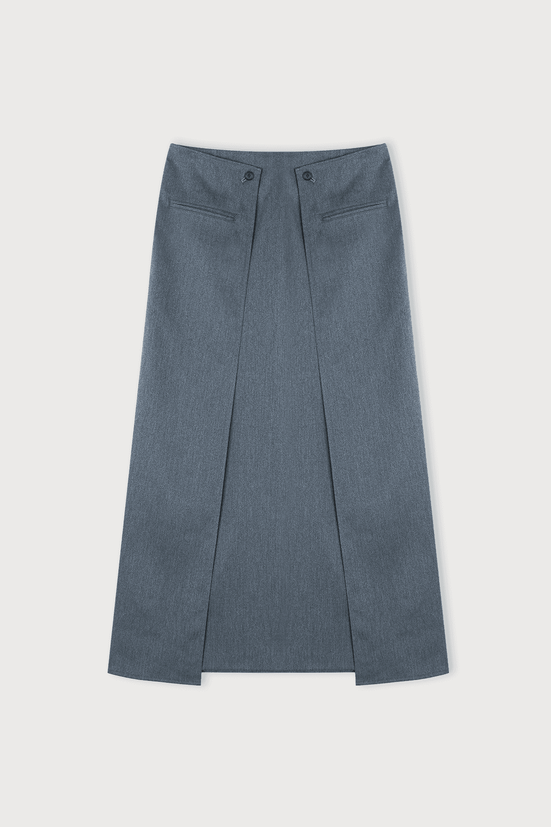 2-BUTTON H LINE SKIRT