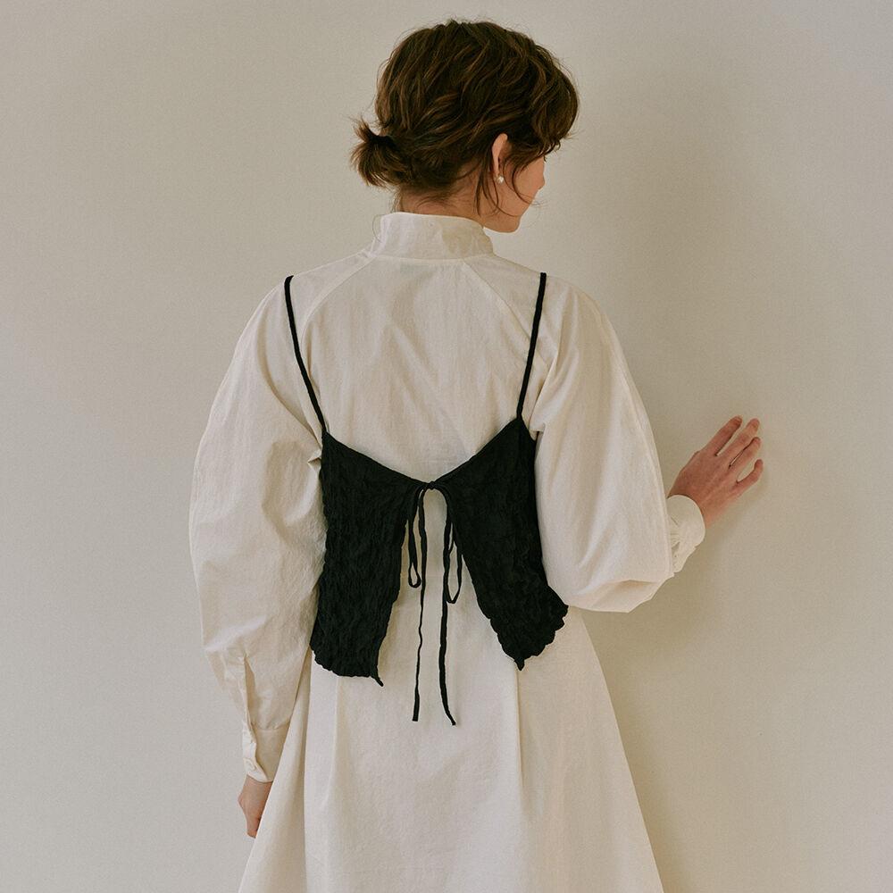 2.87 Crease bustier (Black)