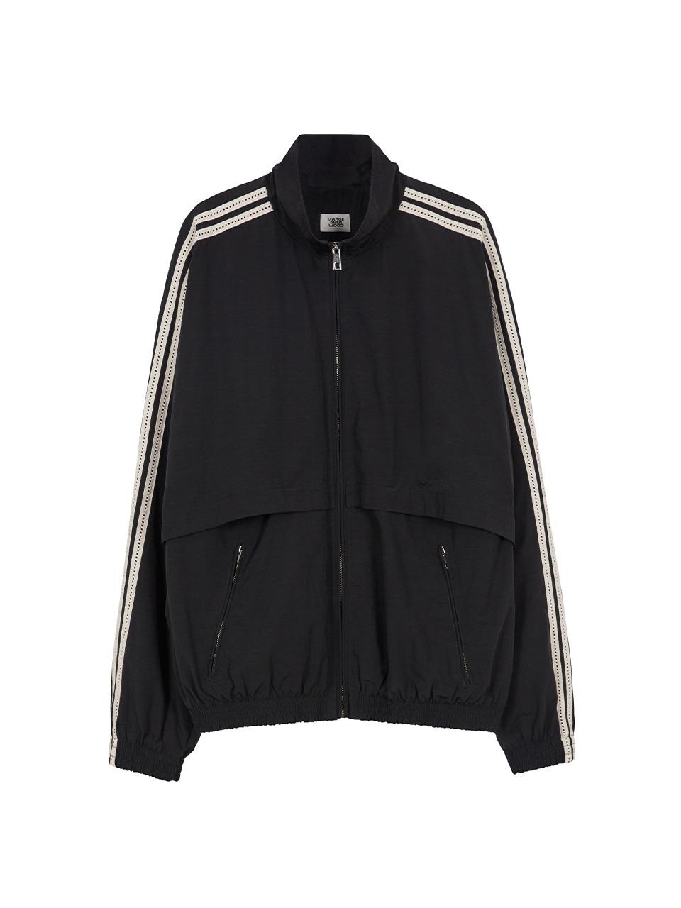 LACE TRACK JACKET_black