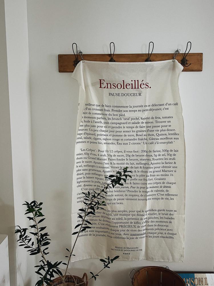ensoleillés 화창한 포스터/ 빅사이즈 패브릭 포스터 홈카페 테이블 다용도 매트