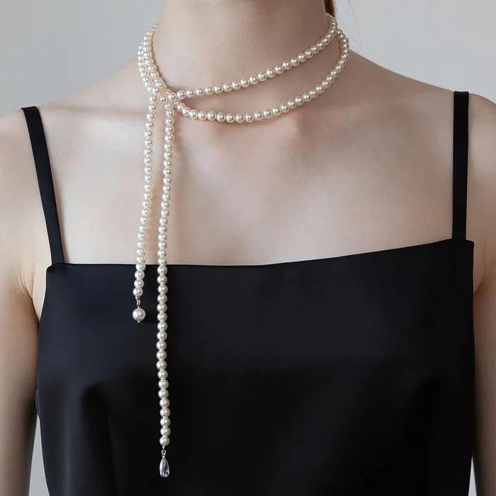 [29CM 단독]스타일링 진주 맥시 롱 목걸이 NZ2483