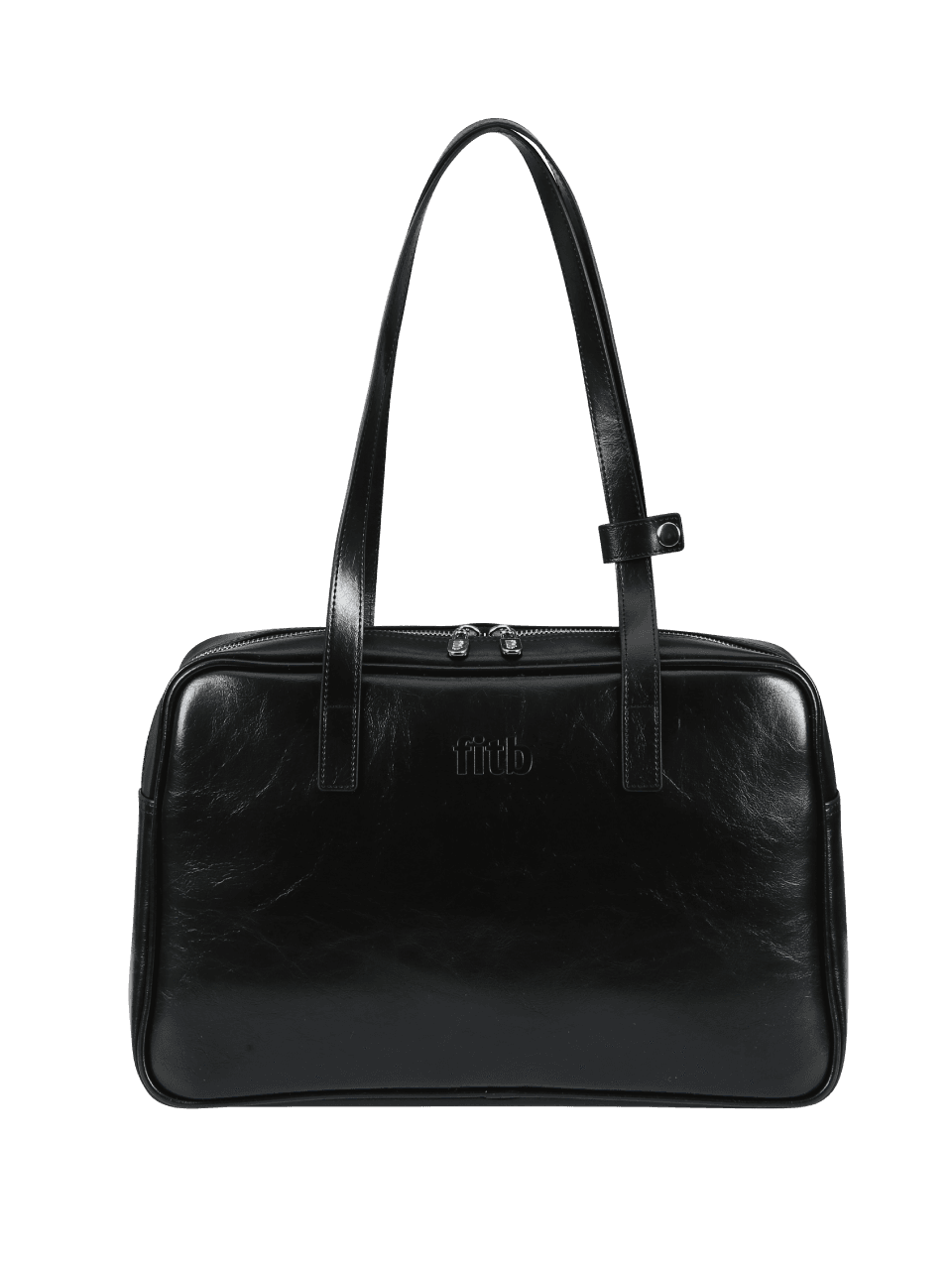 [Renewal] Trapezoid Shoulder Bag (black)