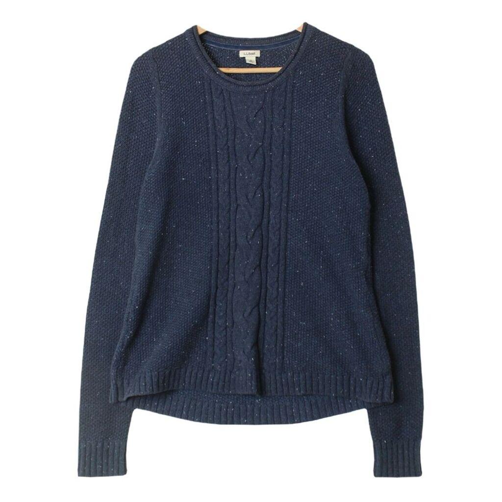 L.L BEAN엘엘빈 네이비 케이블 코튼 니트 / WOMEN M