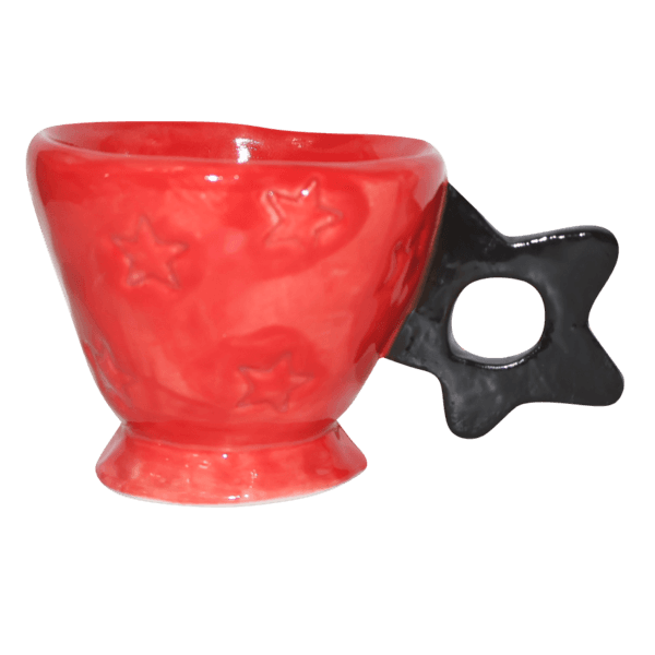 RED BLACK STAR CUP
