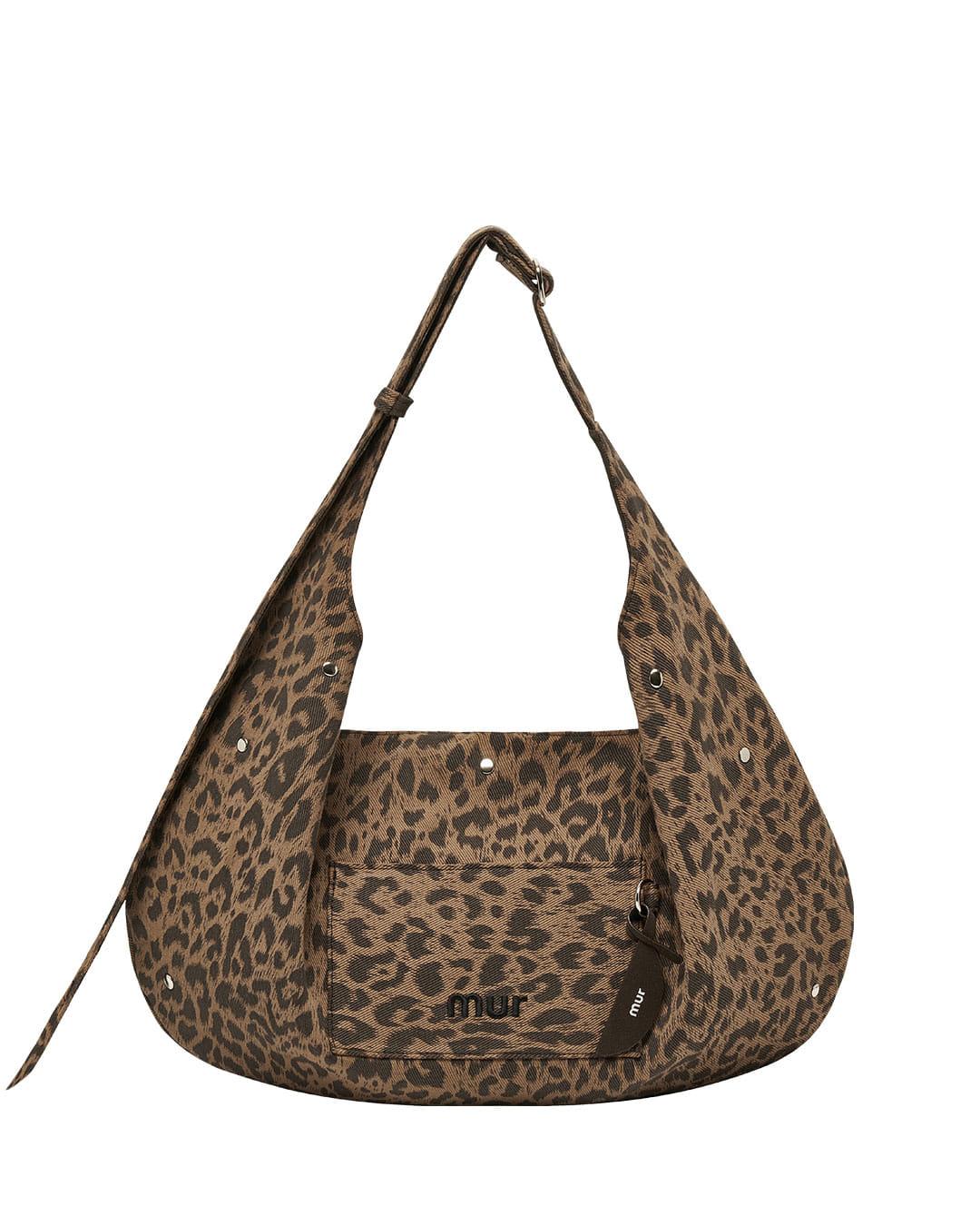 Reversible Polar Hobo bag-리버시블 폴라 호보백 / Leopard Brown, Darkbrown