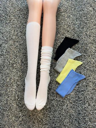 이런 상품 어때요? 봄 여름 잔골지 니삭스 무릎 반스타킹 양말