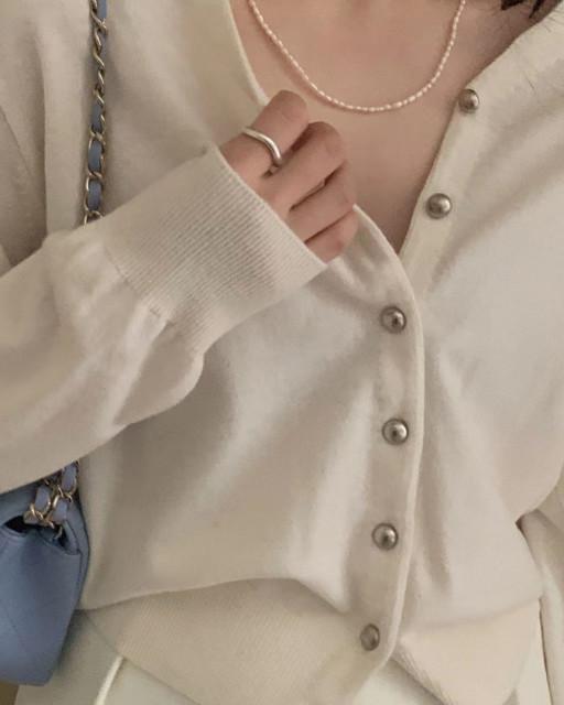 [무료배송/쿠폰] pyt 프영띵 뮤즈 은장 가디건 4color