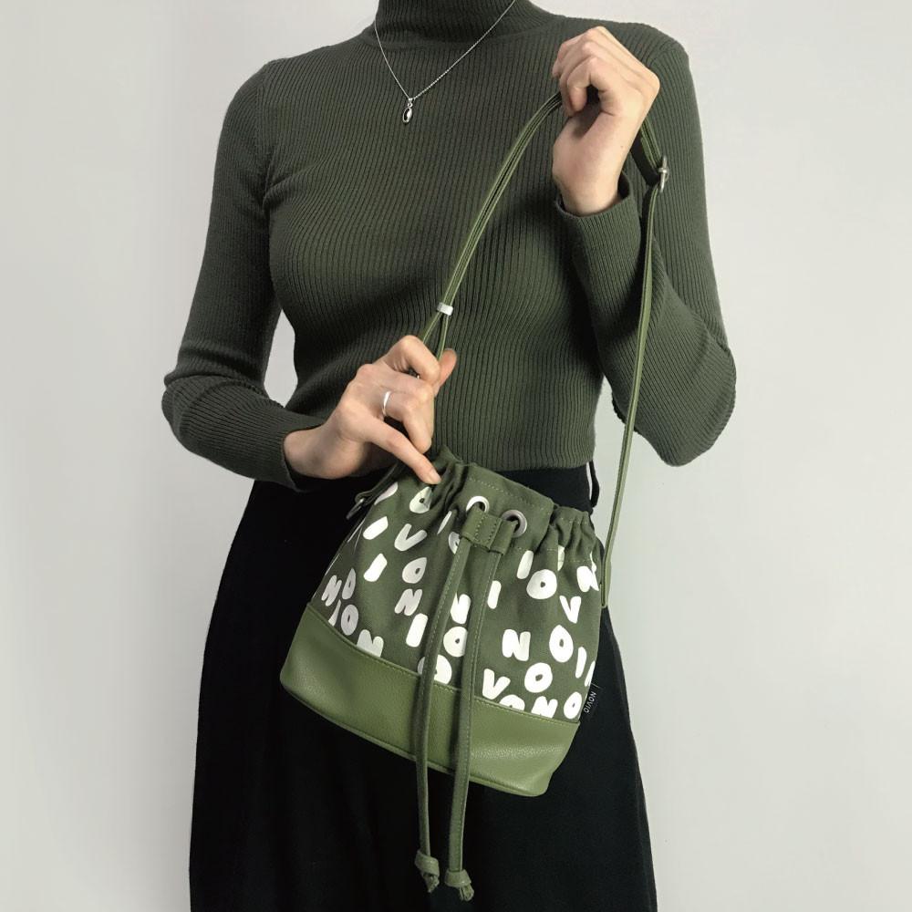 [노비오]올리백 카키_숄더백&토트백 투웨이 버킷백