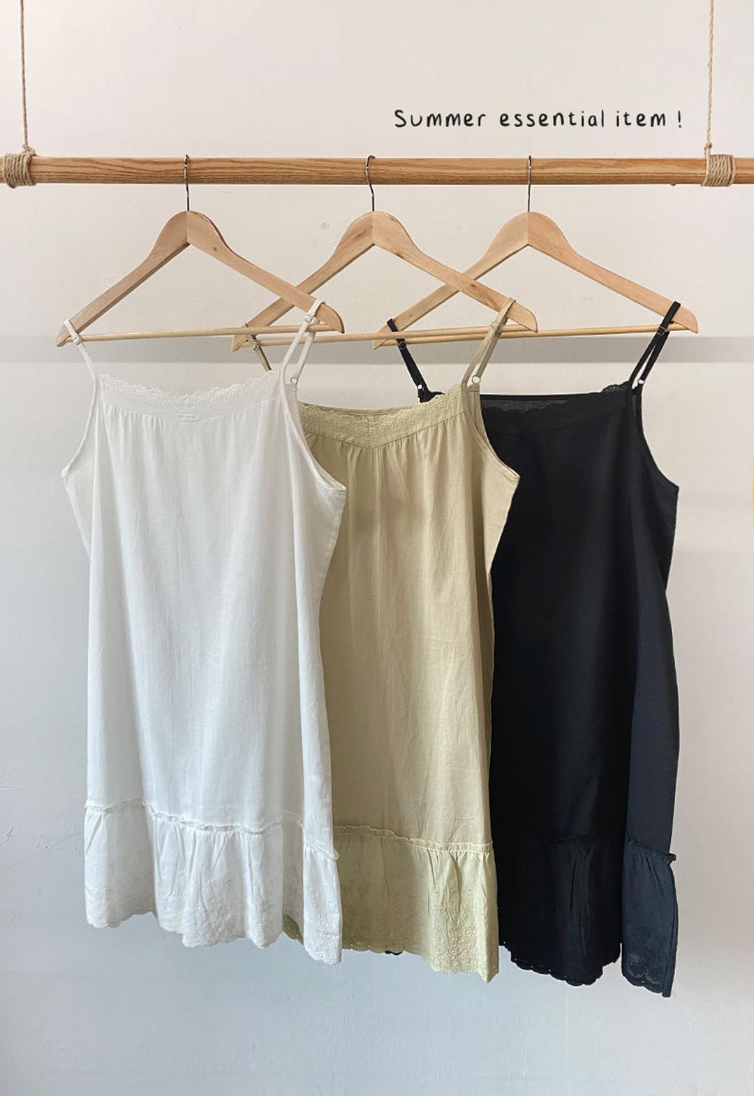 Inner cotton dress (3col)