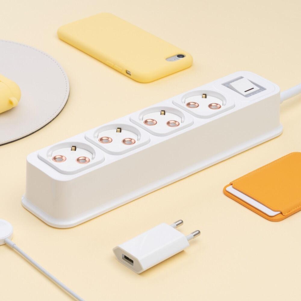 부엉이클릭탭3 일반형 4구 로즈골드 1.5M