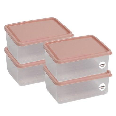 비트리 휘어지는 냉동실 정리용기 시즌2 1000ml 핑크, 1개입, 4개 - 보관/밀폐용기 | 쿠팡