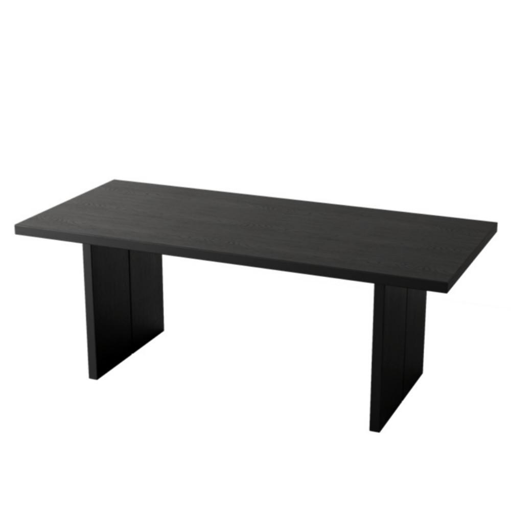 북유럽 블랙 식탁 다이닝룸 테이블 원목 인테리어 대형 책상