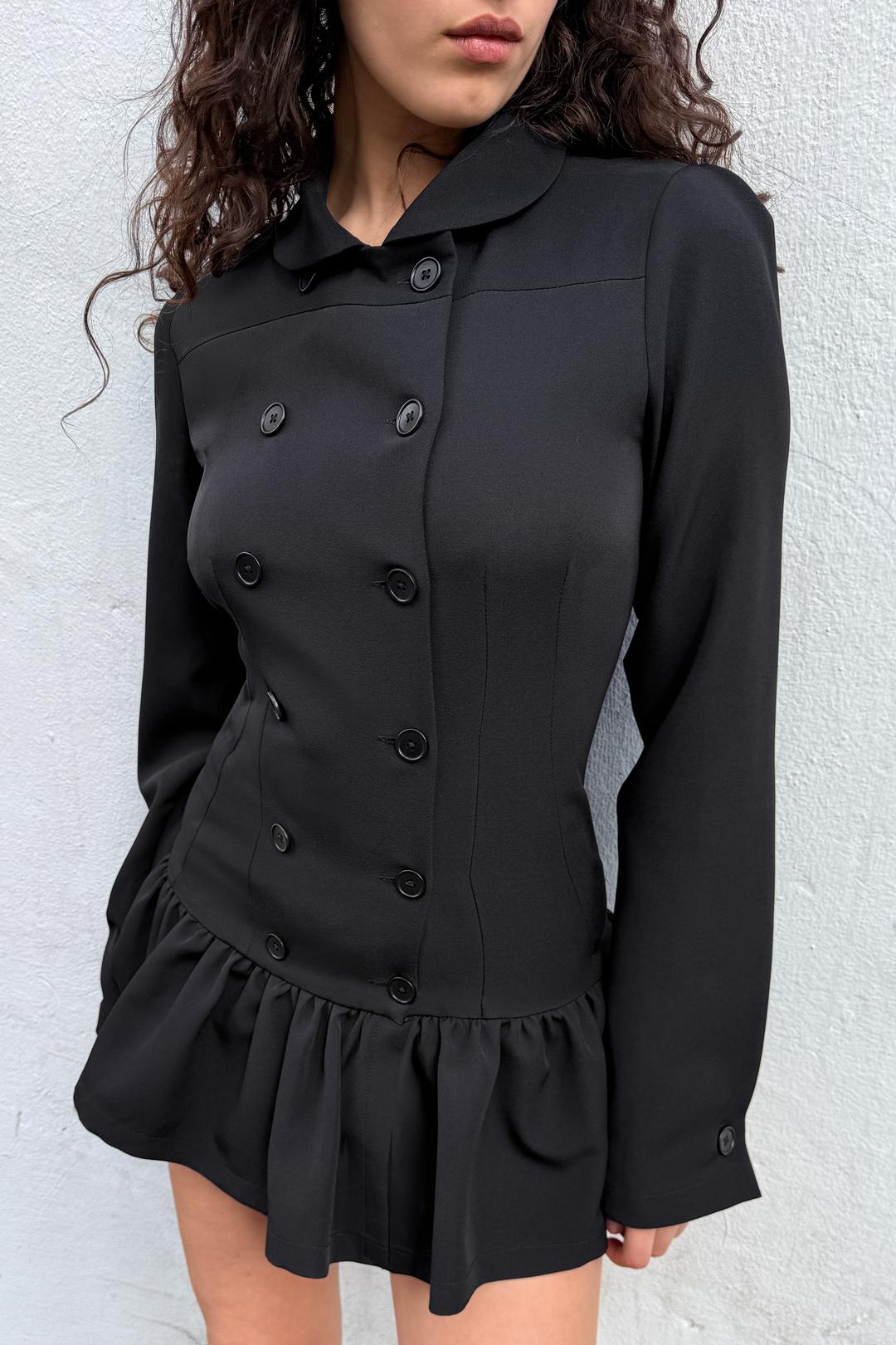 The Romy Dress, Black - Black / XS