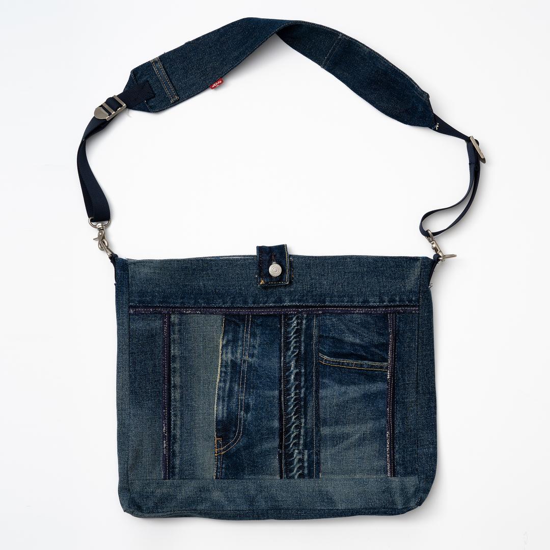 [Idle Edition] Remake Denim Messenger Bag-4