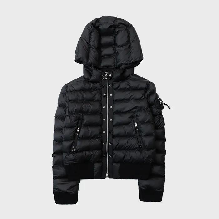 w-jkt25-049 바이퍼31-2 후드 숏 푸퍼 - 블랙