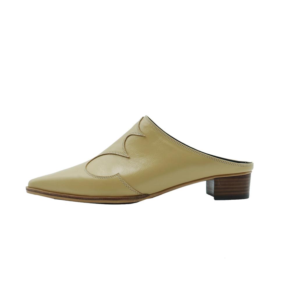 Low Heel Westie Mules Butter