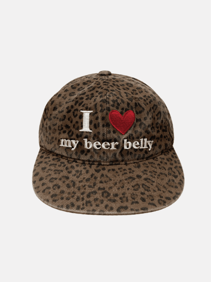 Love My Beer Belly cap Leopard