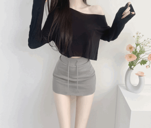 [데일리 여친룩] 로우리 밴딩 스커트