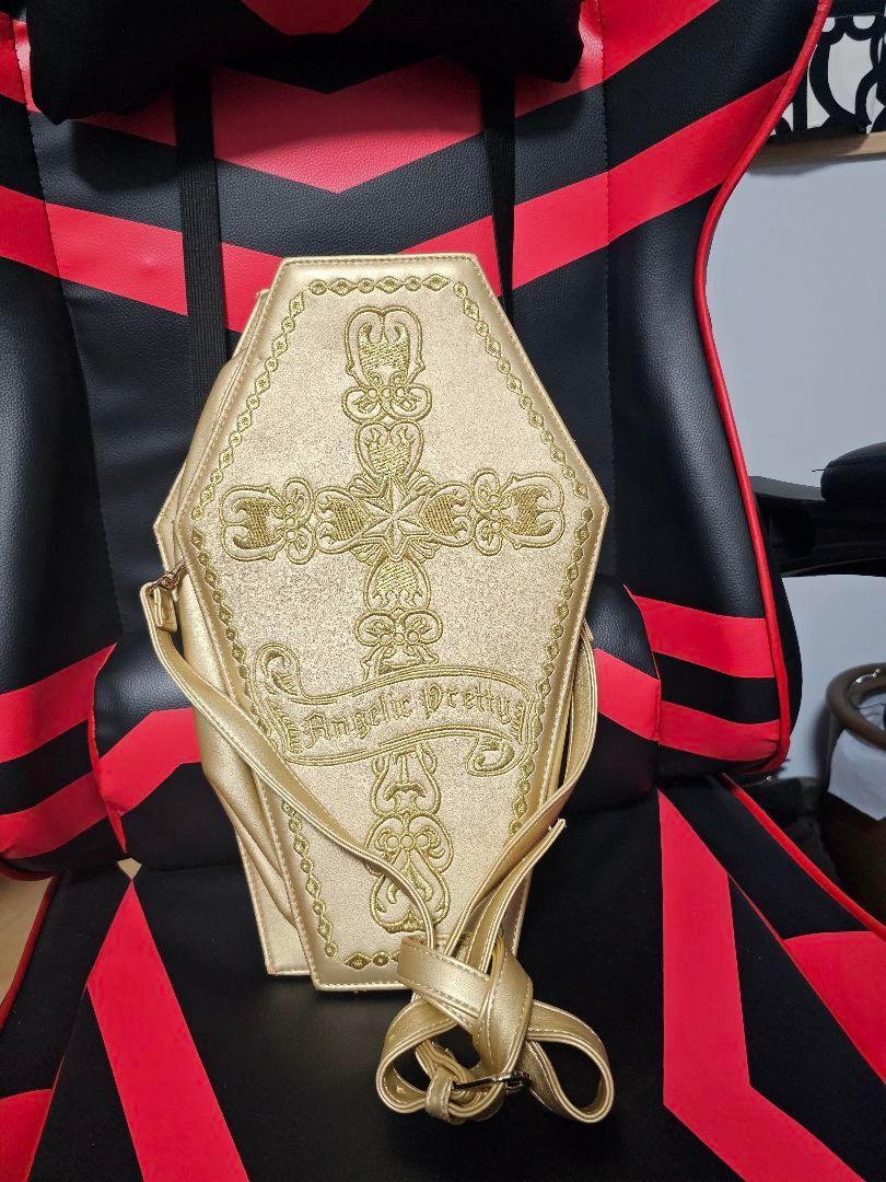 Angelic Pretty ゴールドコフィンツーウェイバッグ