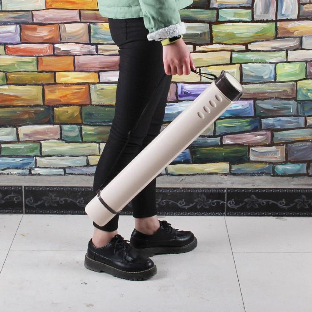 화구통 미술도구정리 도면통 클래식 베이지