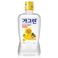 가그린 유자민트향 구강세정제  750ml, 1개