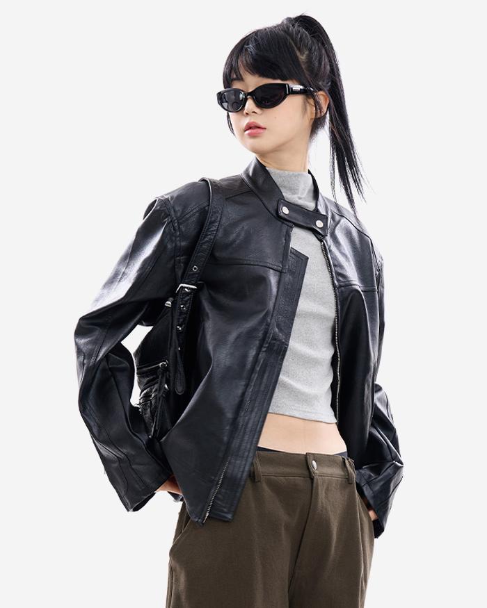 베른 모터사이클 레더 자켓