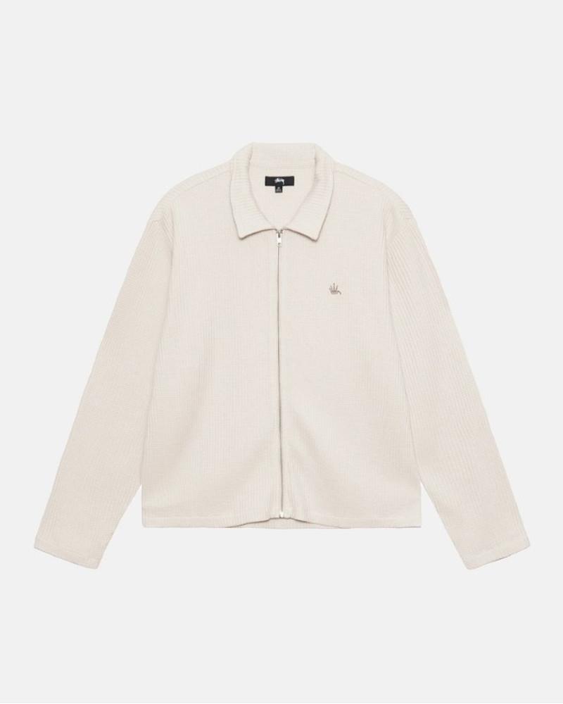 스투시 빅 써멀 집 셔츠 2컬러 STUSSY BIG THERMAL ZIP SHIRT 23FW