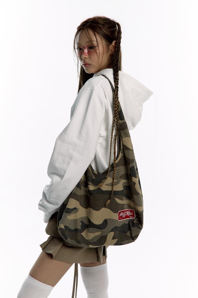 【Kashiko】Camo Print shoulder Bag Kashiko☆Camo Print shoulder Bag